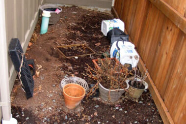 Garden Storage Area - Before